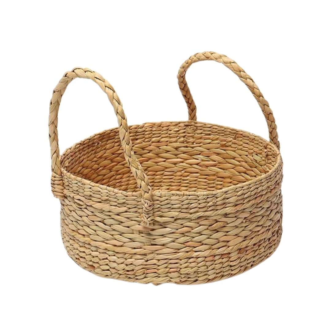 Eco-Friendly Round Hamper for Stylish Storage